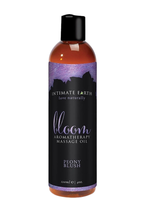 Intimate Earth - Organiczny olejek do masażu - świeże piwonie, 120 ml