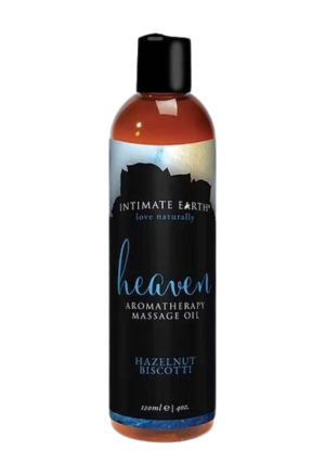 Intimate Earth - Organiczny olejek do masażu - orzechy laskowe i biszkopt, 120 ml