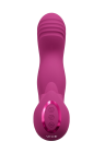 Wibrator z ruchem palców, potrójnym silnikiem i języczkiem