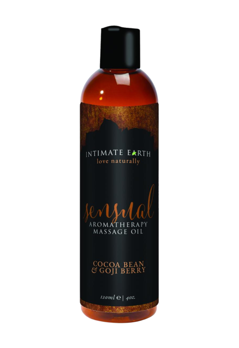 Intimate Earth - Organiczny olejek do masażu - kakao i jagody goji 120 ml