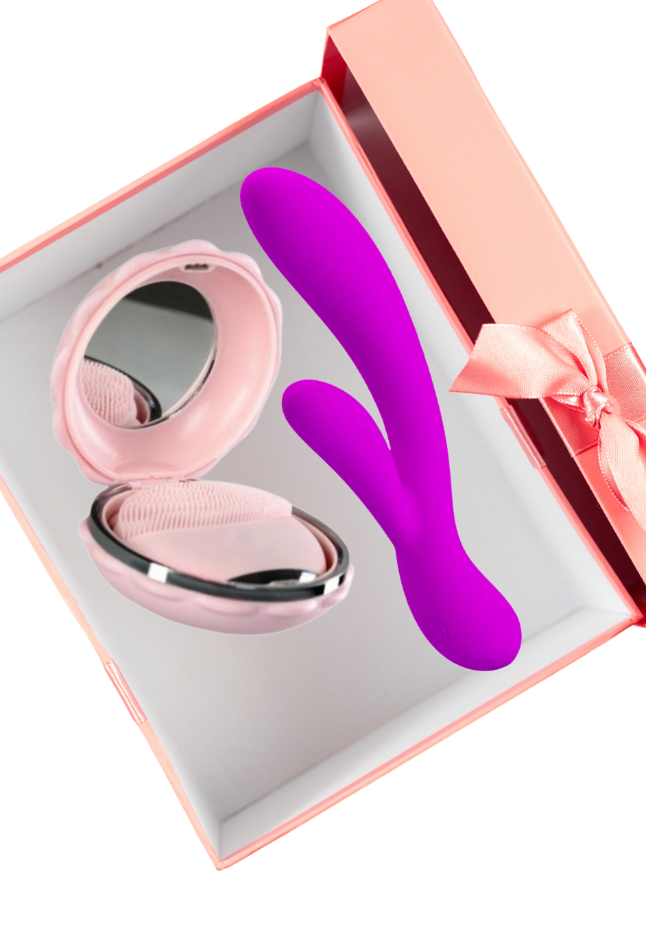 Szczotka do twarzy i króliczek - Podwójny rytuał przyjemności