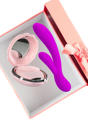 Szczotka do twarzy i króliczek - Podwójny rytuał przyjemności