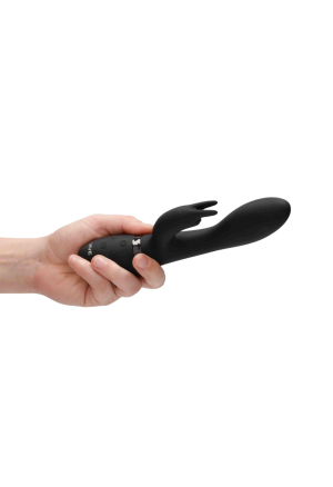 Wibrator króliczek wykonany z jedwabiście gładkiego silikonu i z podwójną stymulacją