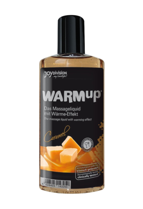 Rozgrzewający olejek do masażu o smaku karmelowym, 150 ml