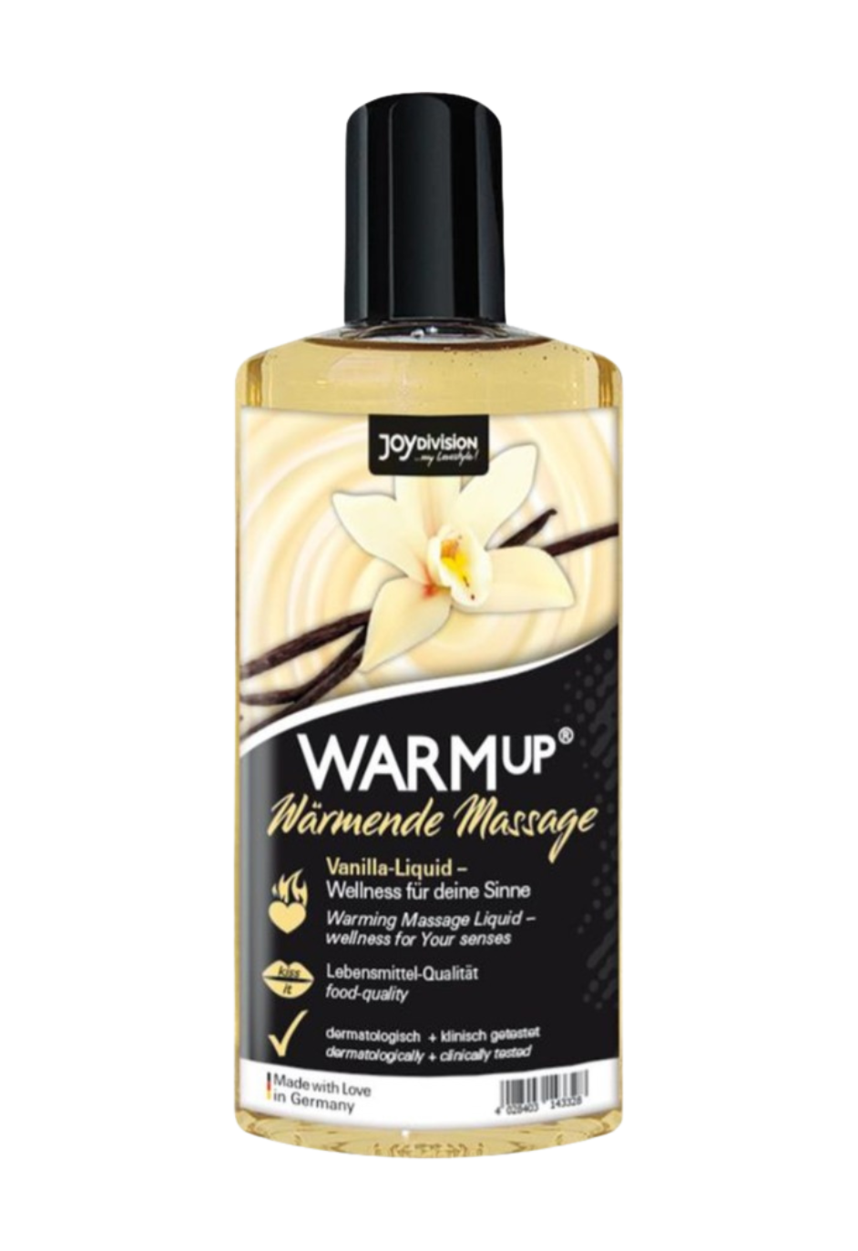 Rozgrzewający olejek do masażu o smaku wanilinowym, 150 ml