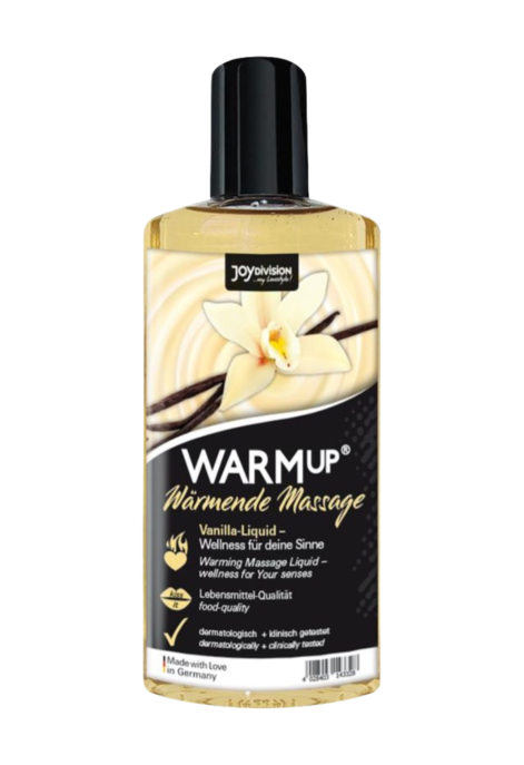 Rozgrzewający olejek do masażu o smaku wanilinowym, 150 ml