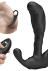 Sterowany pilotem, elastyczny wibrator analny do stymulacji prostaty i krocza