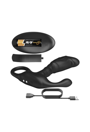 Sterowany pilotem, elastyczny wibrator analny do stymulacji prostaty i krocza