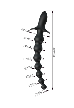 Super mocny analny wibrator z miękkiego silikonu medycznego