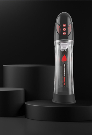 Wodoodporna pompka do penisa z 8 trybami pracy i inteligentnym podświetleniem LED