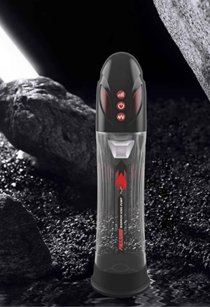 Wodoodporna pompka do penisa z 8 trybami pracy i inteligentnym podświetleniem LED