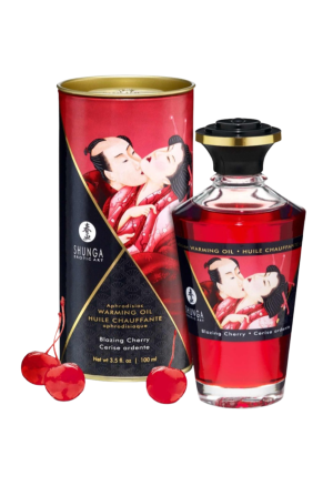 Wiśniowy, jadalny olejek do miejsc intymnych