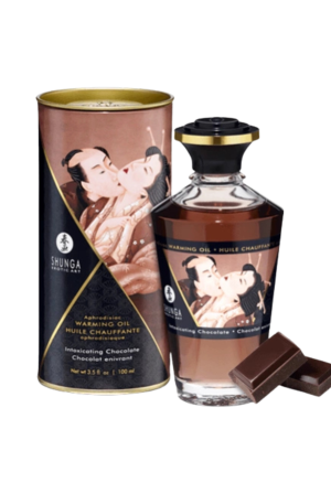 Rozgrzewający, jadalny olejek do masażu- czekoladowy