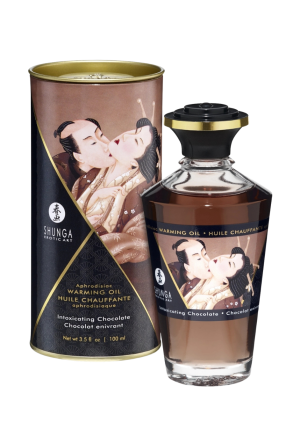 Rozgrzewający, jadalny olejek do masażu- czekoladowy