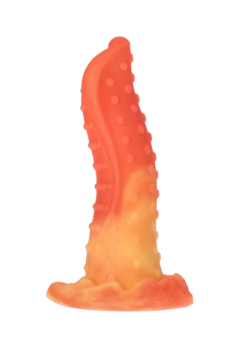 Silikonowe dildo na przyssawce o fantazyjnym kształcie - 23 cm