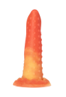Silikonowe dildo na przyssawce o fantazyjnym kształcie - 23 cm