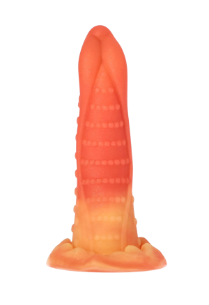 Silikonowe dildo na przyssawce o fantazyjnym kształcie - 23 cm