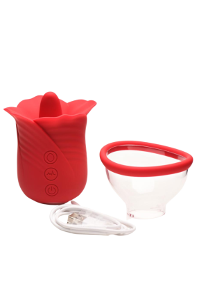 Stymulator łechtaczki z wibracjami i zasysaniem - pompka i masażer w jednym