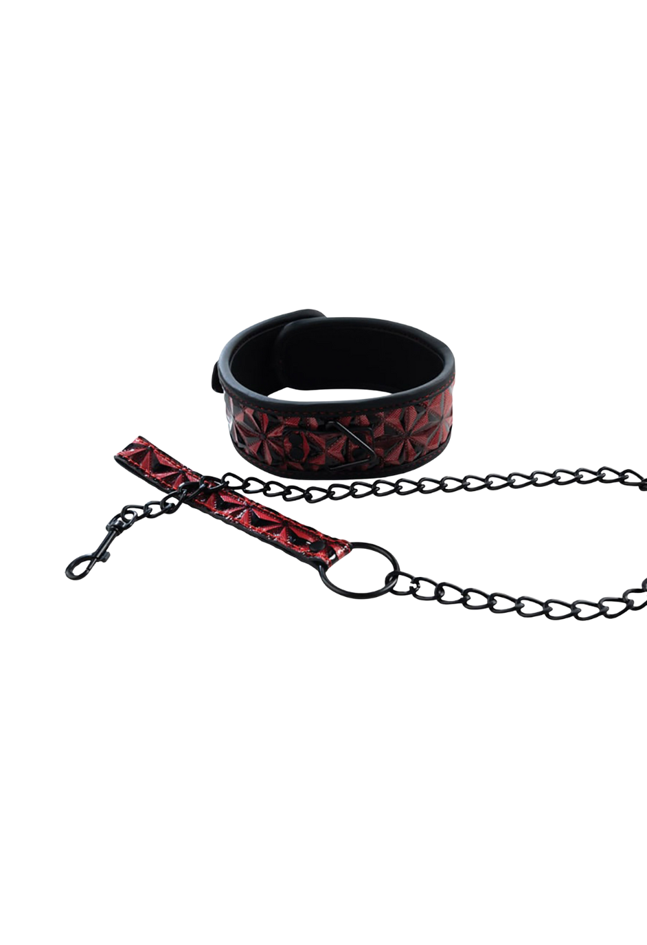 Regulowana obroża z odpinaną smyczą