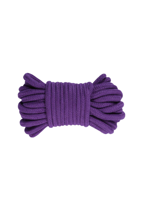 Dioletowa, bawełniana lina do bondage - 10 m