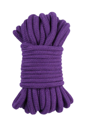 Dioletowa, bawełniana lina do bondage - 10 m
