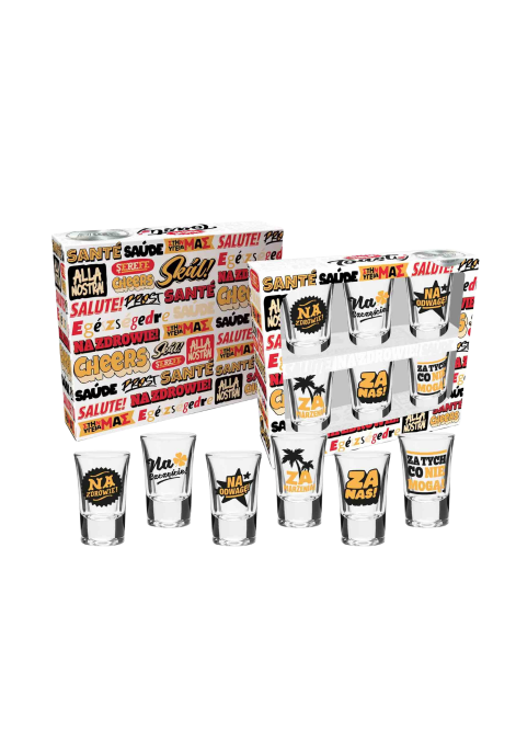 Zestaw 6szt kieliszków na imprezę