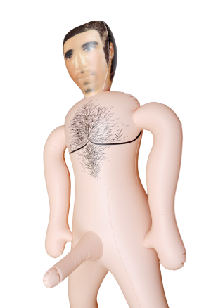 Dmuchana męska lalka miłości z penisem