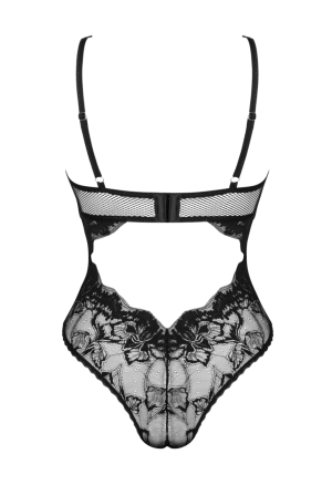 Koronkowe body w kolorze czarnym