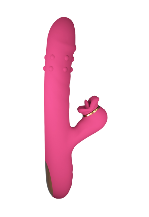 Wielofunkcyjny wibrator z funkcją ssania i ruchem posuwistym – podwójna stymulacja