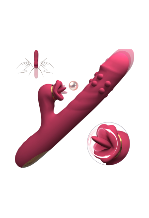 Wielofunkcyjny wibrator z funkcją ssania i ruchem posuwistym – podwójna stymulacja
