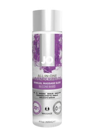 Silikonowy, lawendowy olejek do masażu, 120 ml