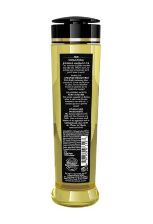 Organiczny, jadalny olejek do masażu o zapachu słodkich migdałów