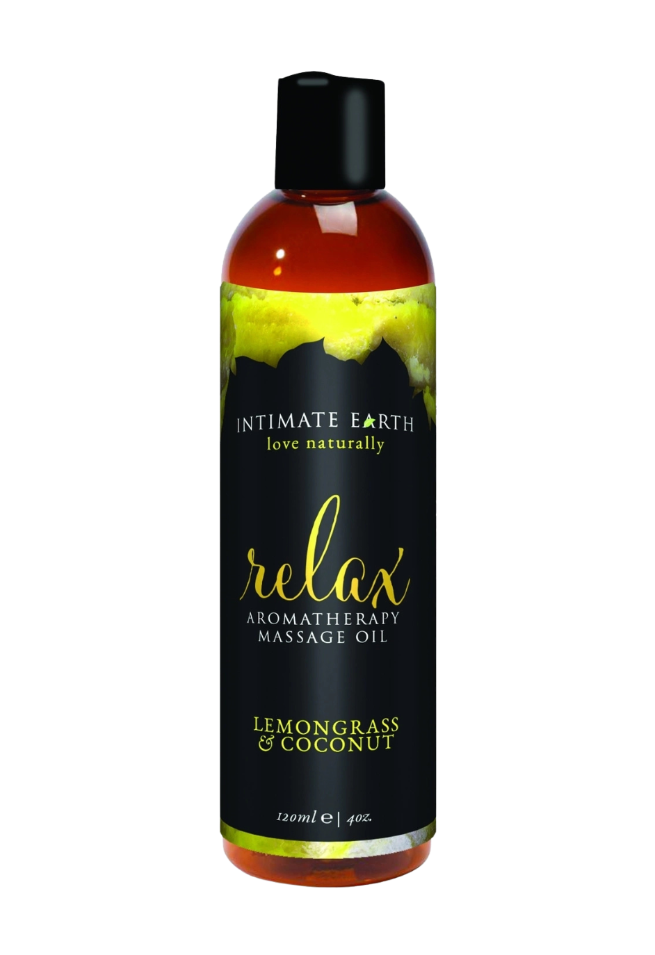 Intimate Earth - Organiczny olejek do masażu - trawa cytrynowa i kokos, 120 ml