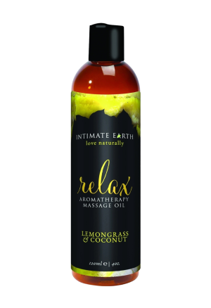 Intimate Earth - Organiczny olejek do masażu - trawa cytrynowa i kokos, 120 ml