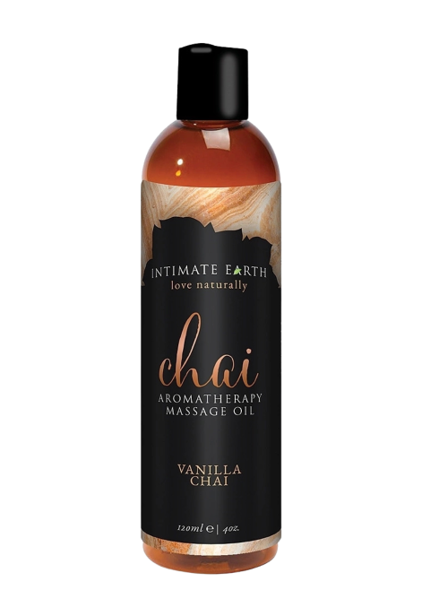 Intimate Earth - Organiczny olejek do masażu - wanilia i orientalna herbata, 120 ml