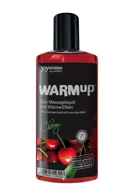 Rozgrzewający olejek do masażu o smaku wiśniowym, 150 ml