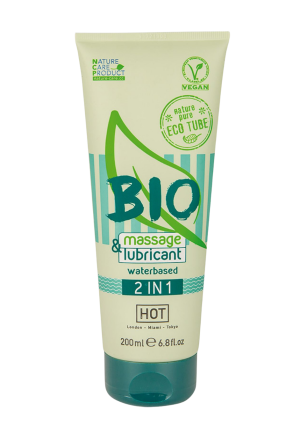 2 w 1 Olejek do masażu i lubrykant wodny BIO, 200ml