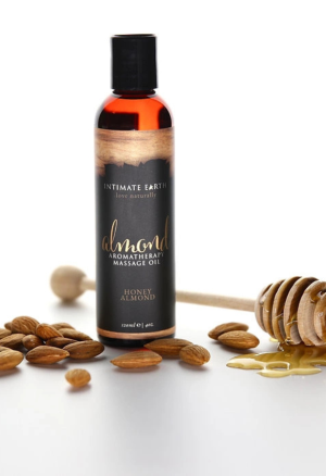 Intimate Earth - Organiczny olejek do masażu - miód i migdały, 120 ml