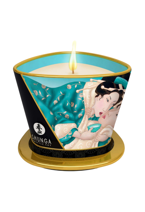 Świeca do masażu z afrodyzjakami - kwiaty wyspy