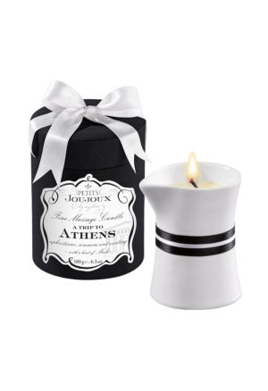 Ekskluzywna świeca do masażu o zapachu piżma i paczuli