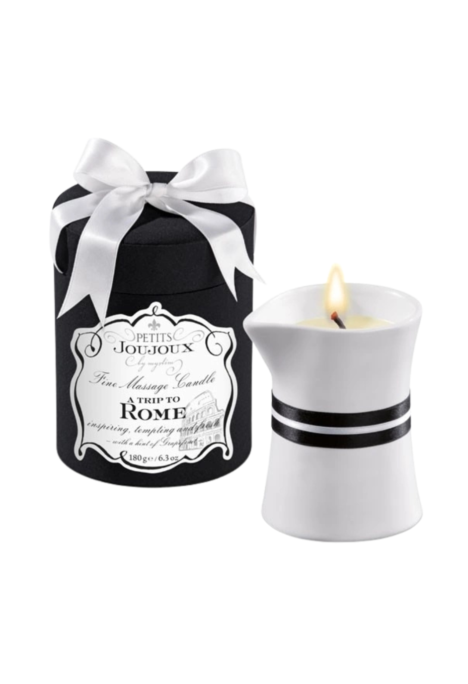 Świeca do masażu o urzekającym zapachu - grejpfrut i bergamotka