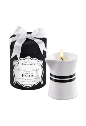 Świeca do masażu o zmysłowym zapachu - wanilia i egzotyczne drewno