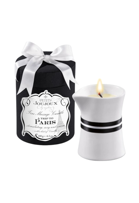 Świeca do masażu o zmysłowym zapachu - wanilia i egzotyczne drewno