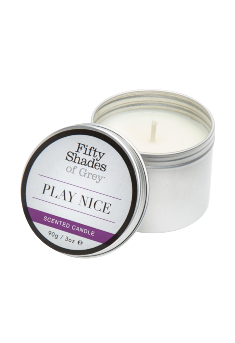 Pięćdziesiąt Twarzy Greya (Fifty Shades of Grey)-waniliowa świeca z wosku sojowego, 90g