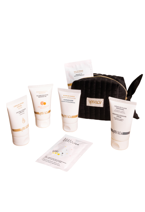 Limitowany zestaw prezentowy w czarnej kosmetyczce