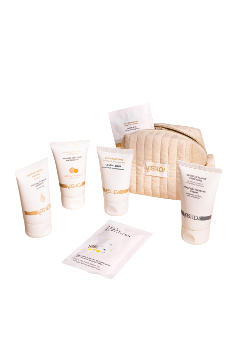 Limitowany zestaw prezentowy w szampańskiej kosmetyczce