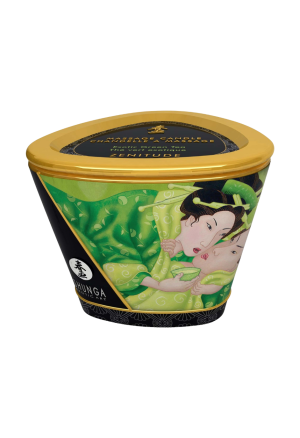 Świeca do masażu - zielona herbata - Shunga 170 ml