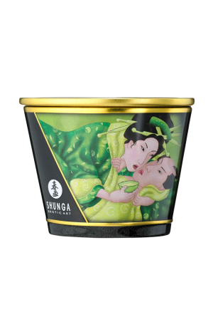 Świeca do masażu - zielona herbata - Shunga 170 ml
