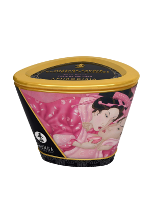 Świeca do masażu - musujące wino truskawkowe - Shunga 170 ml