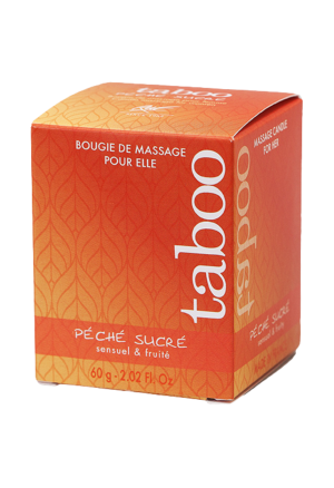 Taboo Świeca do masażu dla kobiet, zapach  zapach świeżej brzoskwini